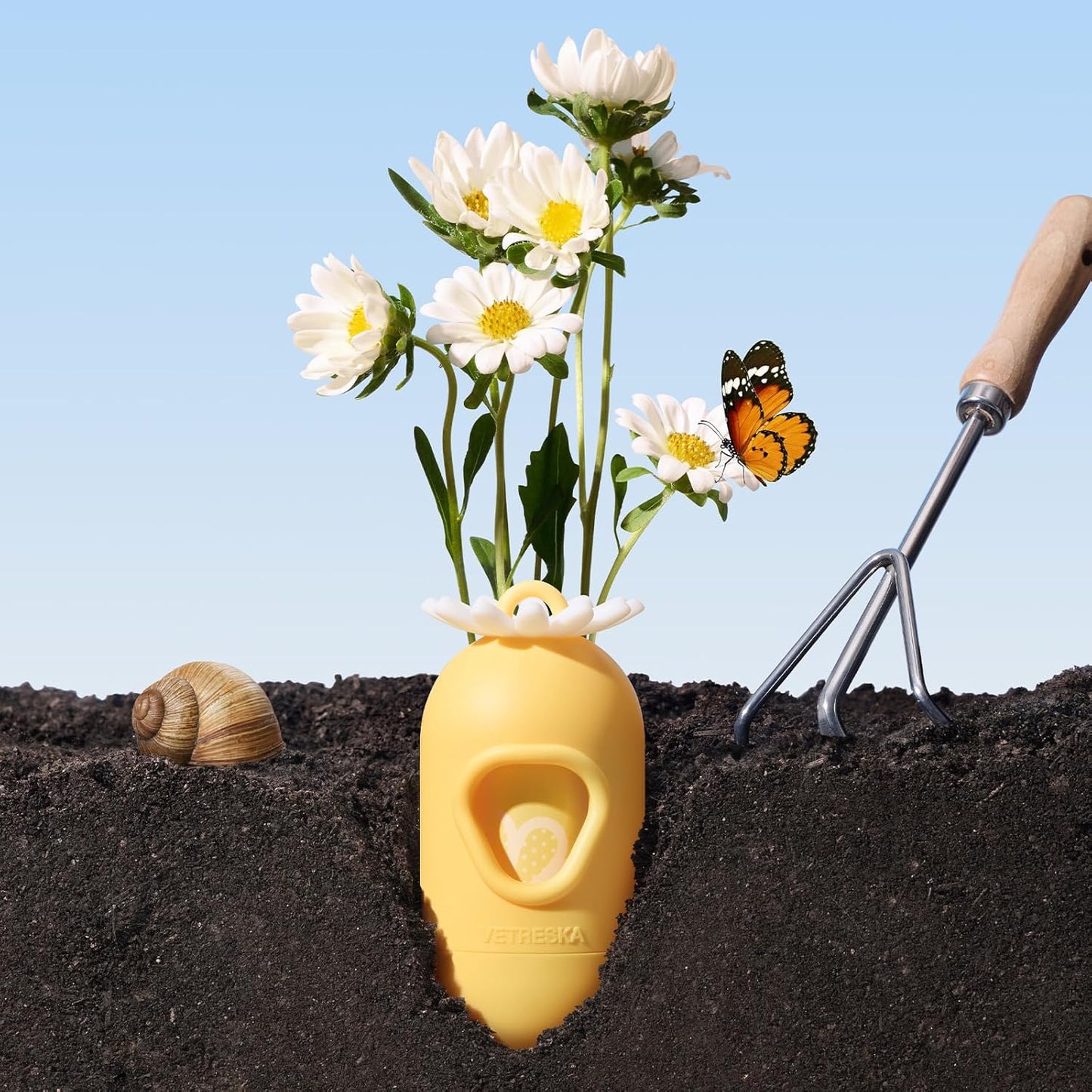 Dog Poop Bag Rolls Daisy Scented Leak-Proof Pet Waste Bags Thick and Large Trash Bags for Dog Walking 20 Refill Rolls 300 Bags