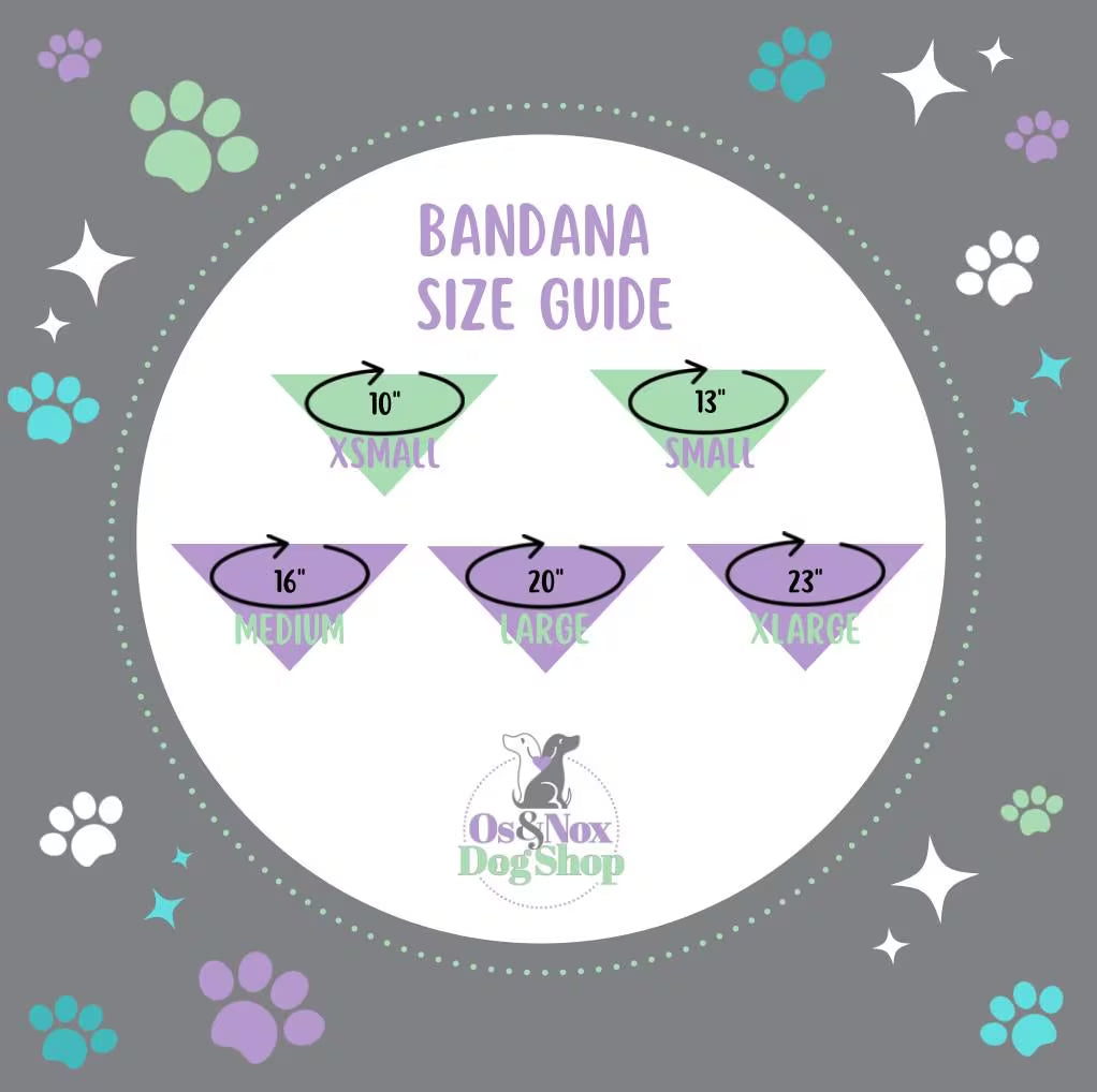 Ghost Trick or Treat Scrunchie Dog Bandana, Halloween Pet Accessories, Fall Bandanas