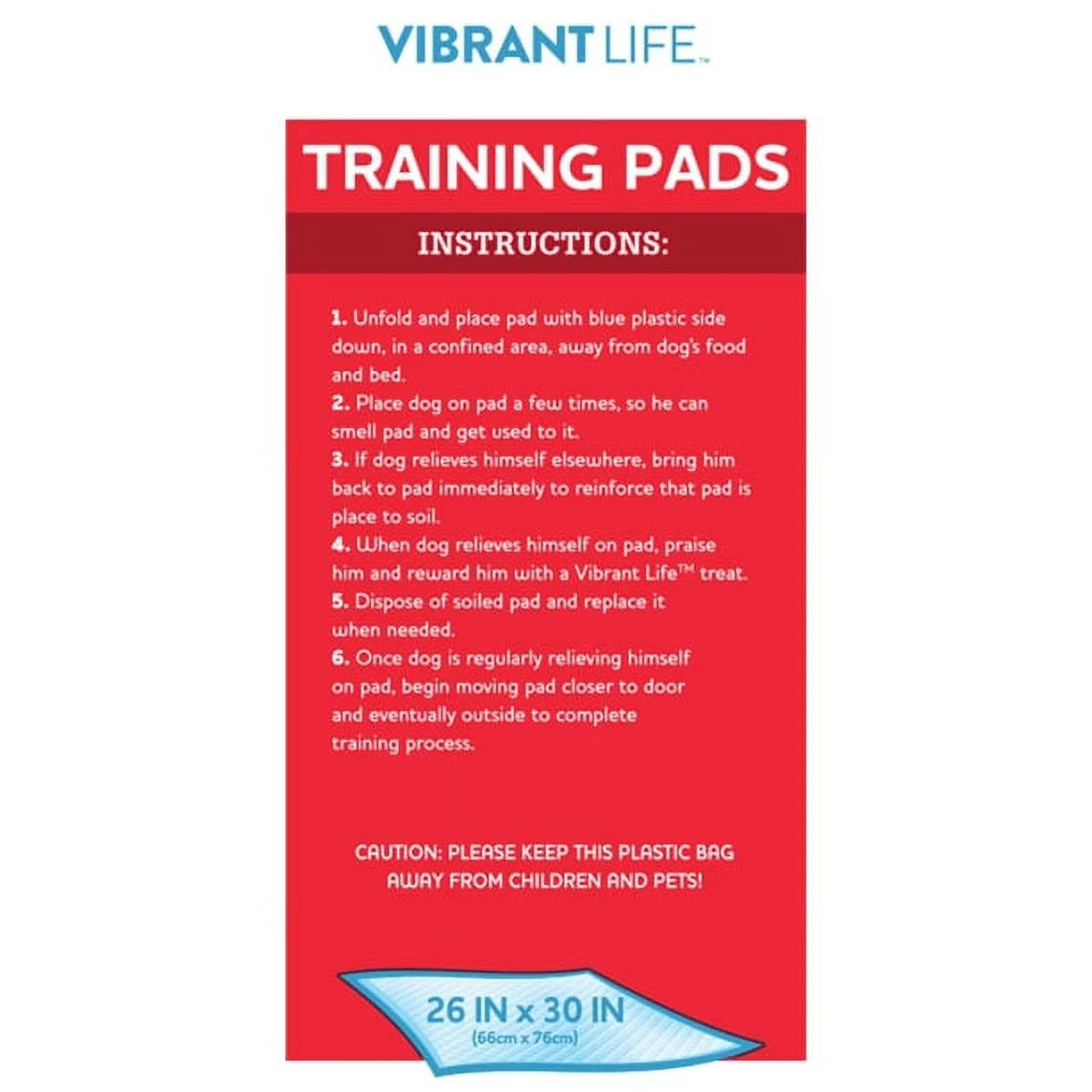 Training Pads – Super Absorbent, Leak Proof, & Fast Dry Dog and Puppy Pee Pads – XL 26 in X 30 In, 30 Count