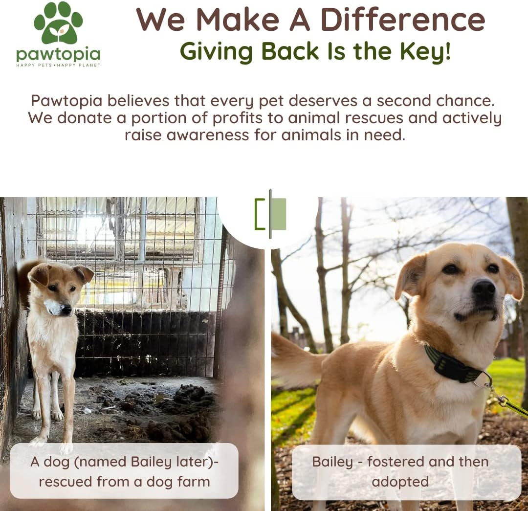 Pawtria Certified Home Compostable Dog Poop Bags (120), Poop Bags for Dogs, Cat Litter, Vegetable Starches, Dog Waste Bags, Leakproof, Easy to Open, Give Back