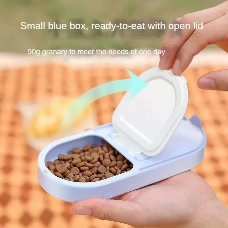 Bpa-Free Leakproof Collapsible Pet Water & Food Bottle for Dogs & Cats, Portable Travel Design for Hiking, Camping, Walking & Ou