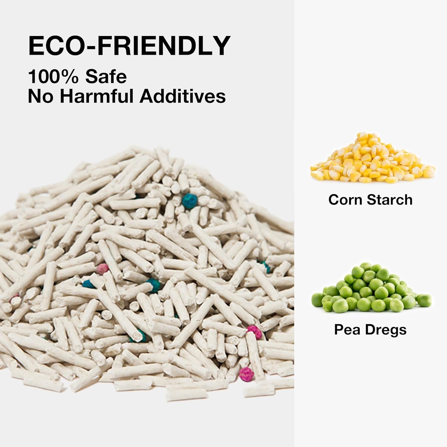 Tofu Cat Litter,Natural Kitty Litter Strong Clumping Flushable Cat Litter Pellets Ultra Absorbent,Odor Control,Dust-Free,Low Tracking Eco-Friendly Tofu Litter,Original(5.5Lb×4Bags)