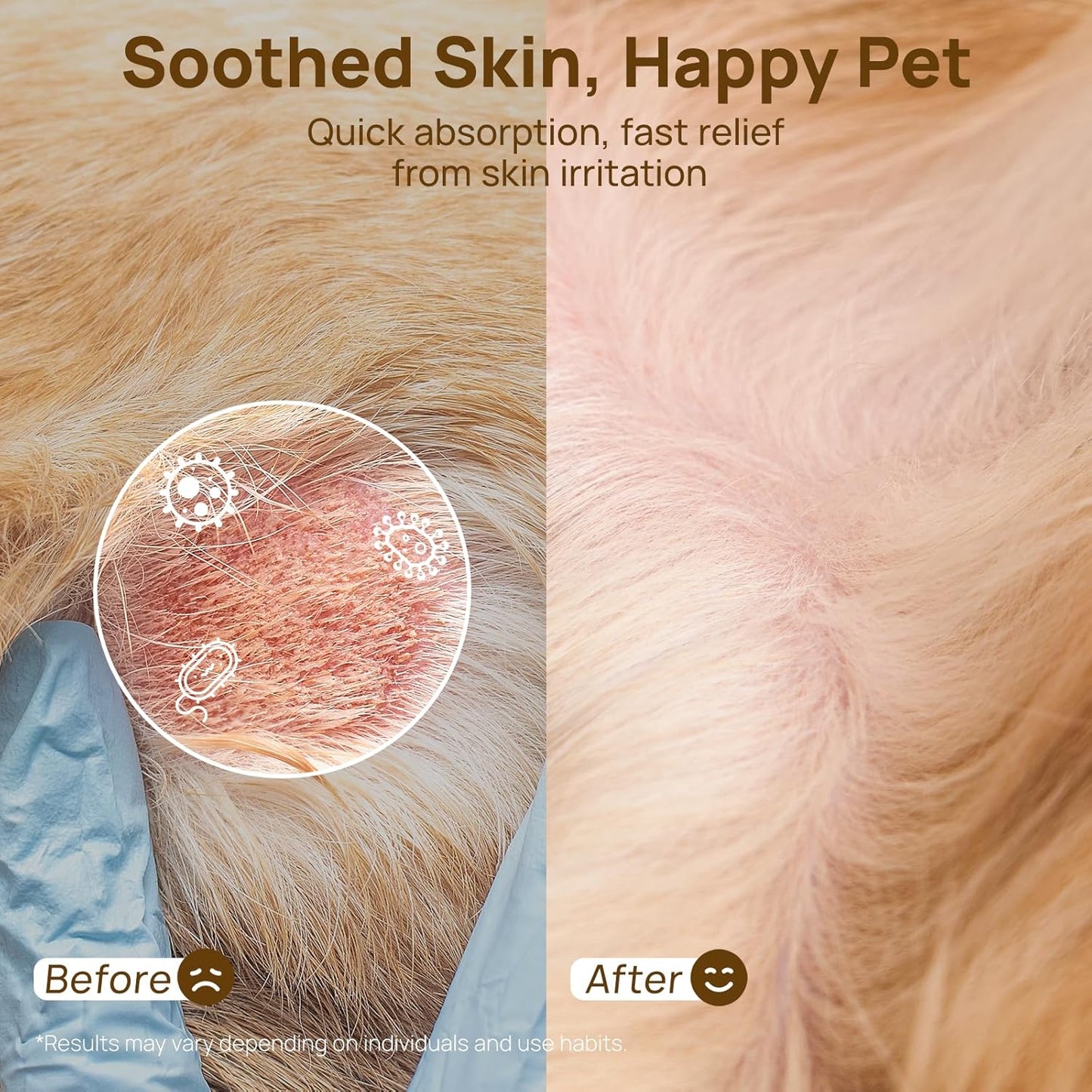 Skin Balm for Dogs & Cats - Soothes Itching and Irritation Skin & Prevents Infection, All-Natural Dog Moisturizer for Dry Itchy Skin, Lick-Safe Allergy & Hot Spot Treatment - 0.21Oz