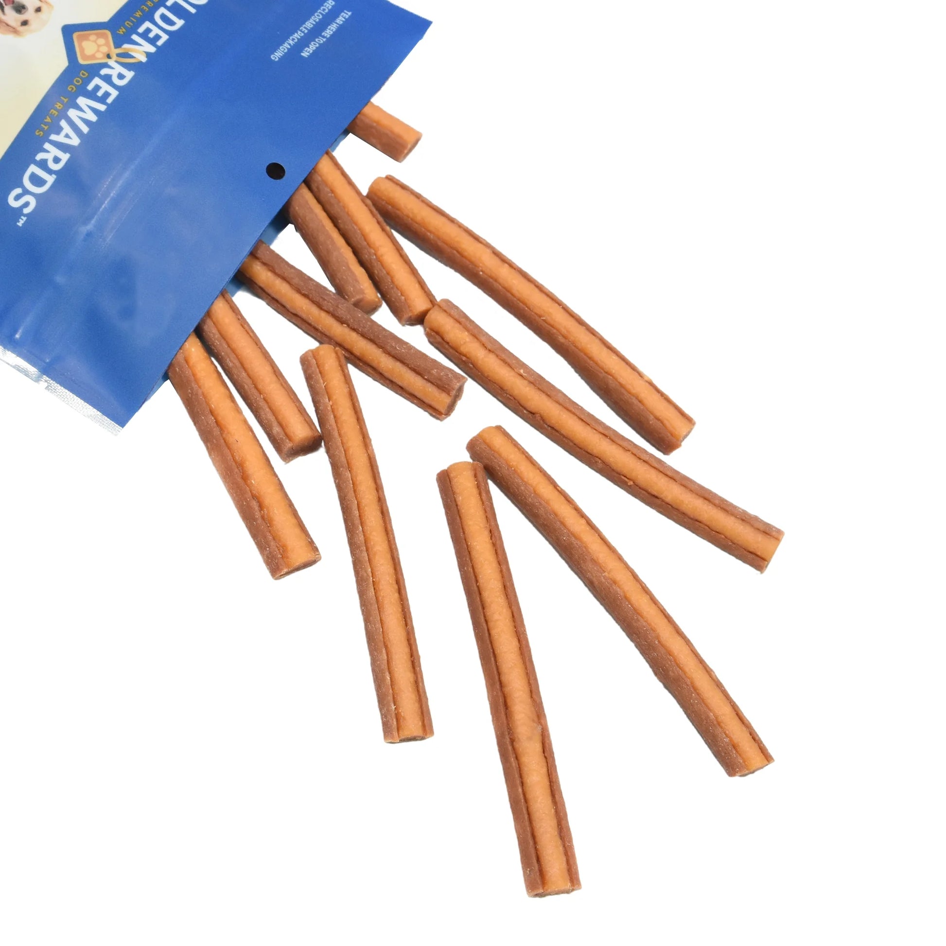 (4 Pack)  Chicken and Sweet Potato Dual Flavor Treat Sticks for Dogs, 16 Oz Bag