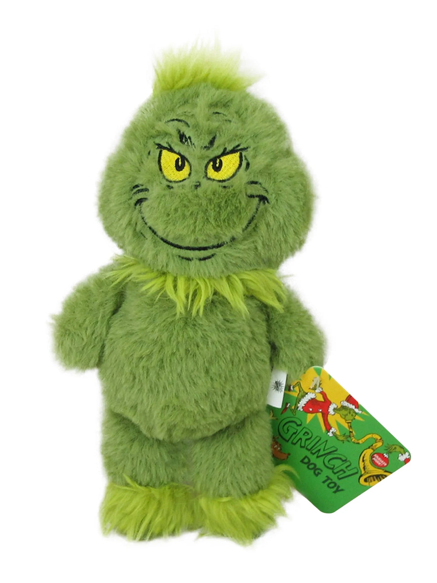 Grinch Holiday Plush Dog Toy – Squeaky Soft Chew Toy for Small & Medium Dogs, Christmas Pet Toy 🎄🐾