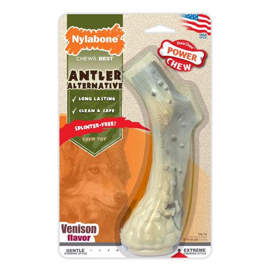 Power Chew Antler Alternative Dog Chew Toy Venison Large (1 Count)
