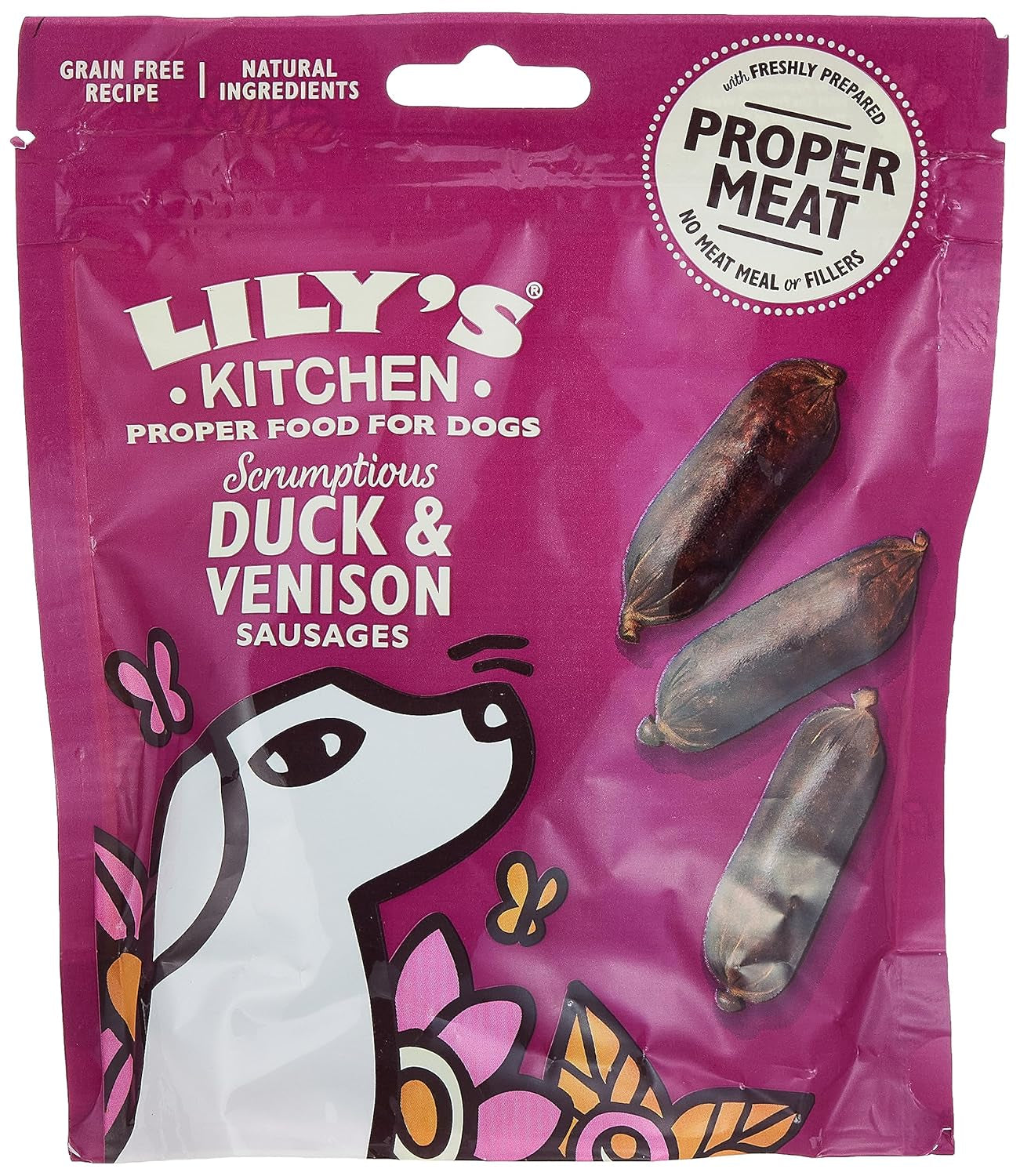 Duck & Venison Sausages for Dogs, 70 GR