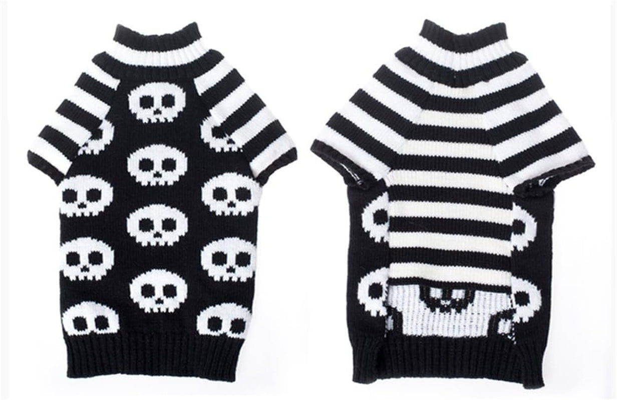 Pet Sweaters Skeleton - Little Puppy (Small) Black