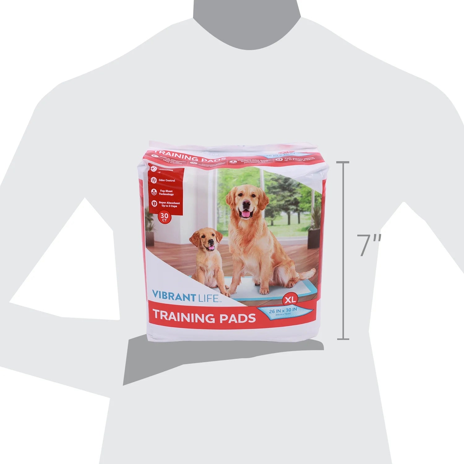 Training Pads – Super Absorbent, Leak Proof, & Fast Dry Dog and Puppy Pee Pads – XL 26 in X 30 In, 30 Count