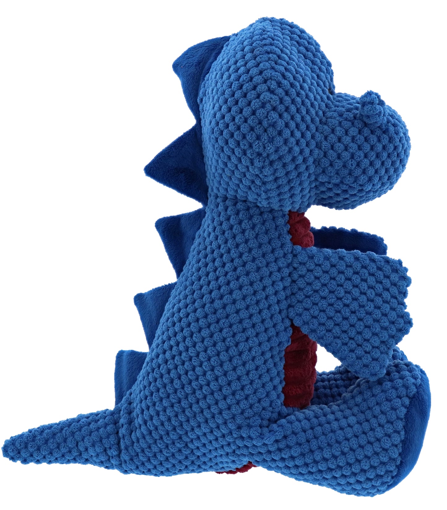 Jurassic Cord Crew Sit T-Rex Dog Toy – Large Blue Dinosaur Plush, Durable Squeaky Chew Toy for Dogs 🦖🐶