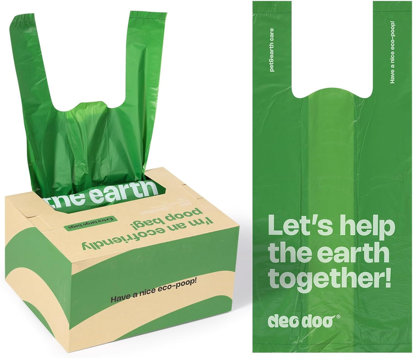 Dog Poop Bags with Handles 300 Counts Big Sizes Leak Proof and Extra Thick Waste Bags Refill Rolls for Walking Small Medium Large Dogs Cats Litter Unscented
