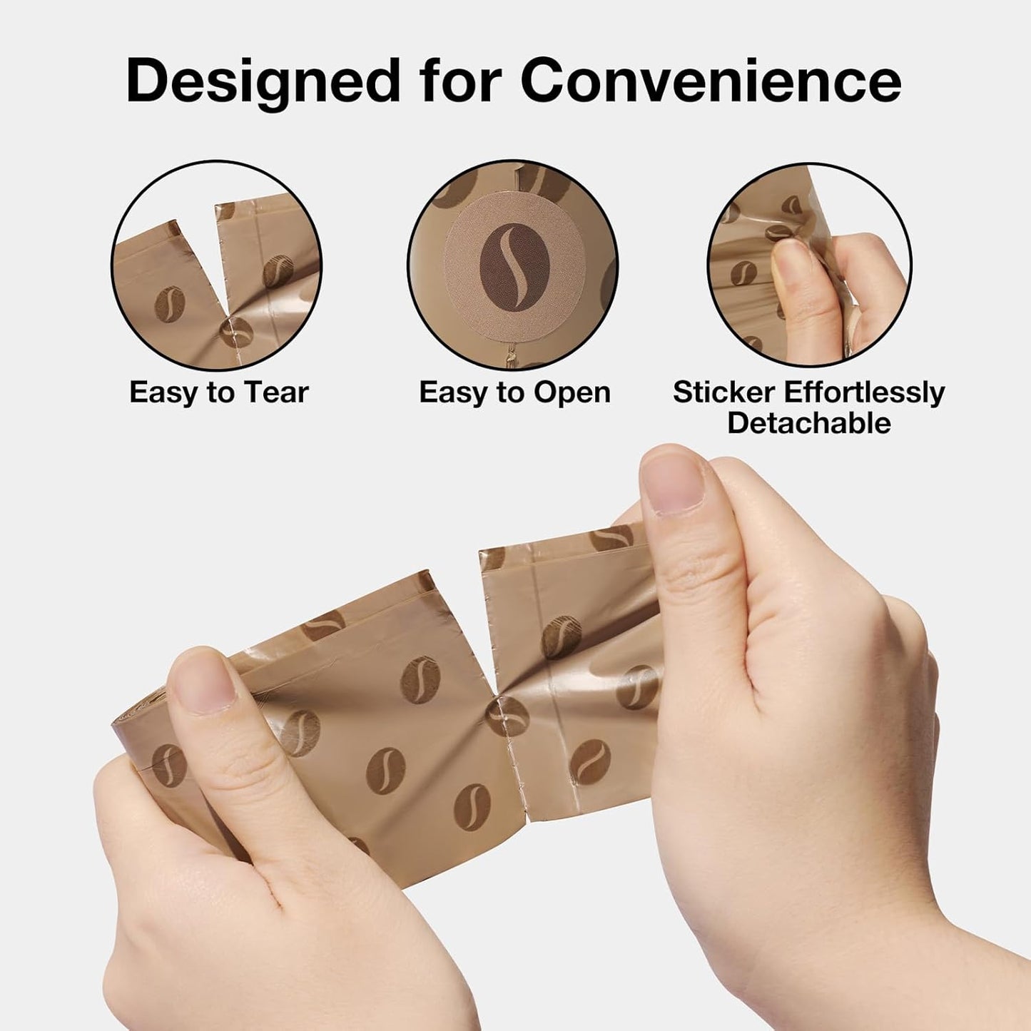 Dog Poop Bags, Coffee Scented Waste Bags, Leak Proof, Extra Thick and Large Dog Pet Bags for Dogs and Cats - 300 Count (20 Refill Rolls)