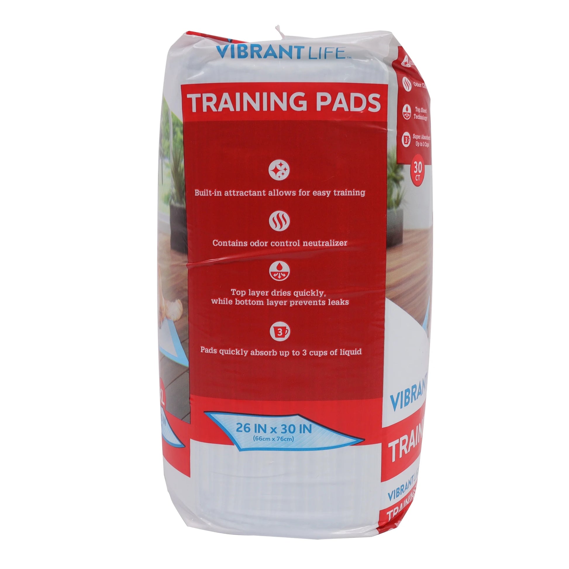 Training Pads – Super Absorbent, Leak Proof, & Fast Dry Dog and Puppy Pee Pads – XL 26 in X 30 In, 30 Count