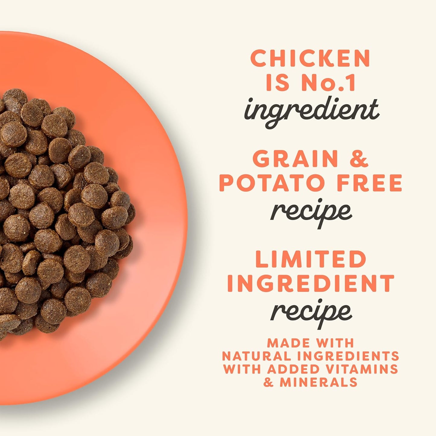 Complete Dry Cat Food, Grain-Free, Limited Ingredient with Added Vitamins & Minerals, Protein, Supports Digestion, Chicken & Salmon (11 Pound Bag)