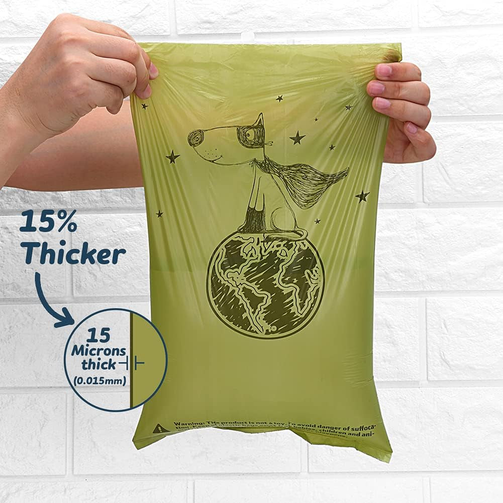 Biodegradable Dog Poop Bags (360) – Extra Large, Leak-Proof, Tear-Resistant with Dispenser – Eco-Friendly Scented & Unscented Options for Small to Large Dogs