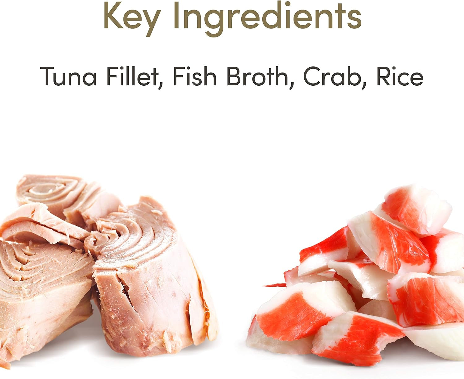 Natural Wet Cat Food Tuna Fillet with Crab in Broth