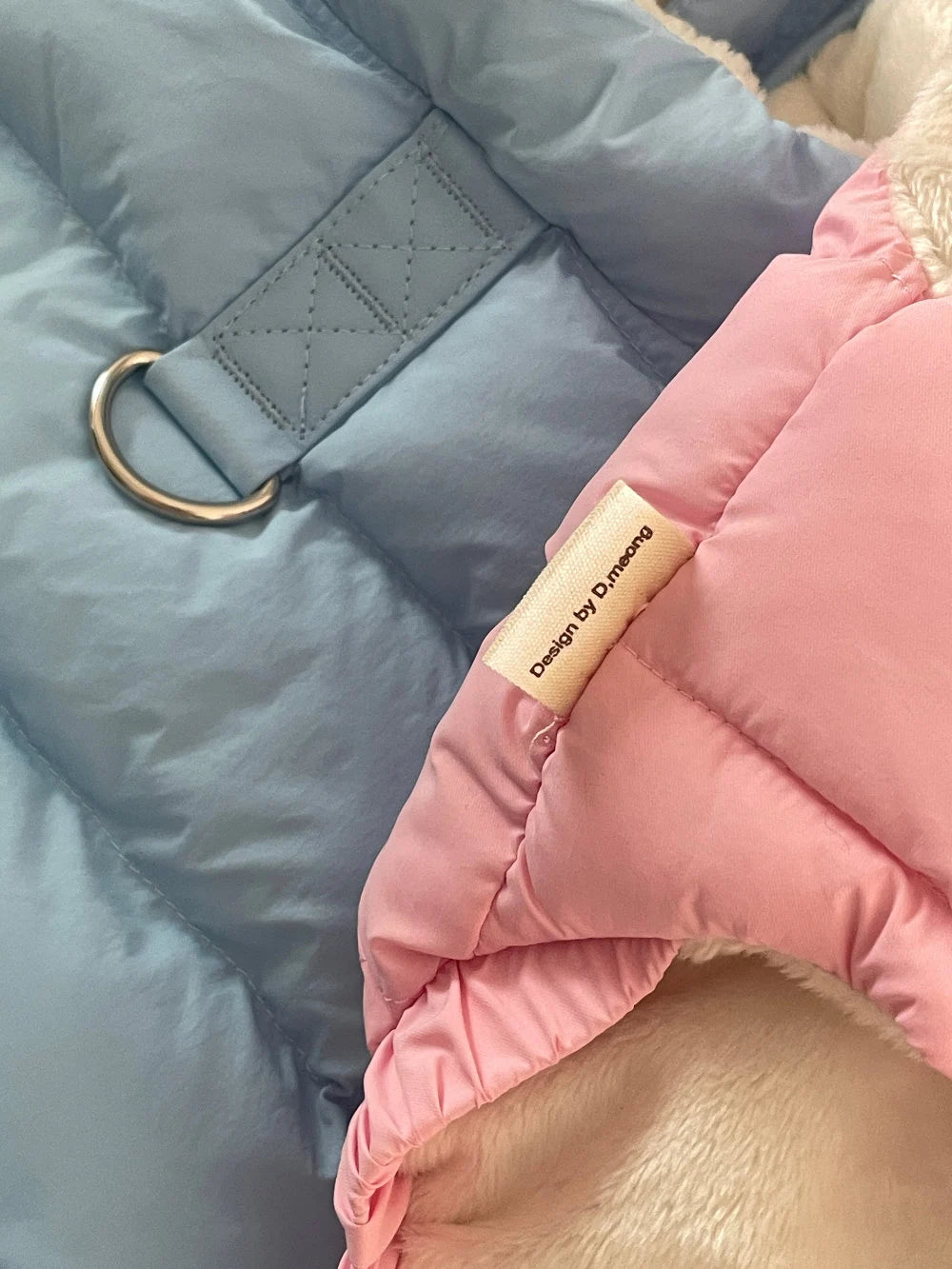 D-Ring Puffer Jacket, S-2XL, Winter Jacket, Small Dog Clothes, Dog Jacket, Dog Fashion, Dog Apparel, Pet Clothing