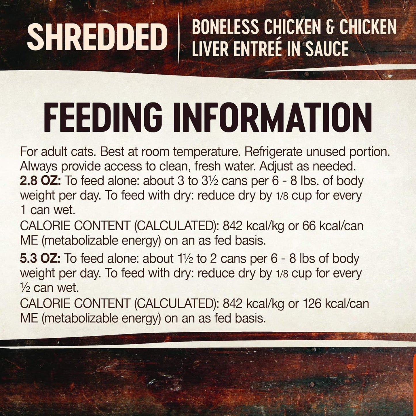 CORE Signature Selects Shredded Adult Wet Cat Food, Natural, Protein-Rich, Grain Free, 5.3 Ounce, 12 Pack (Chicken & Chicken Liver)