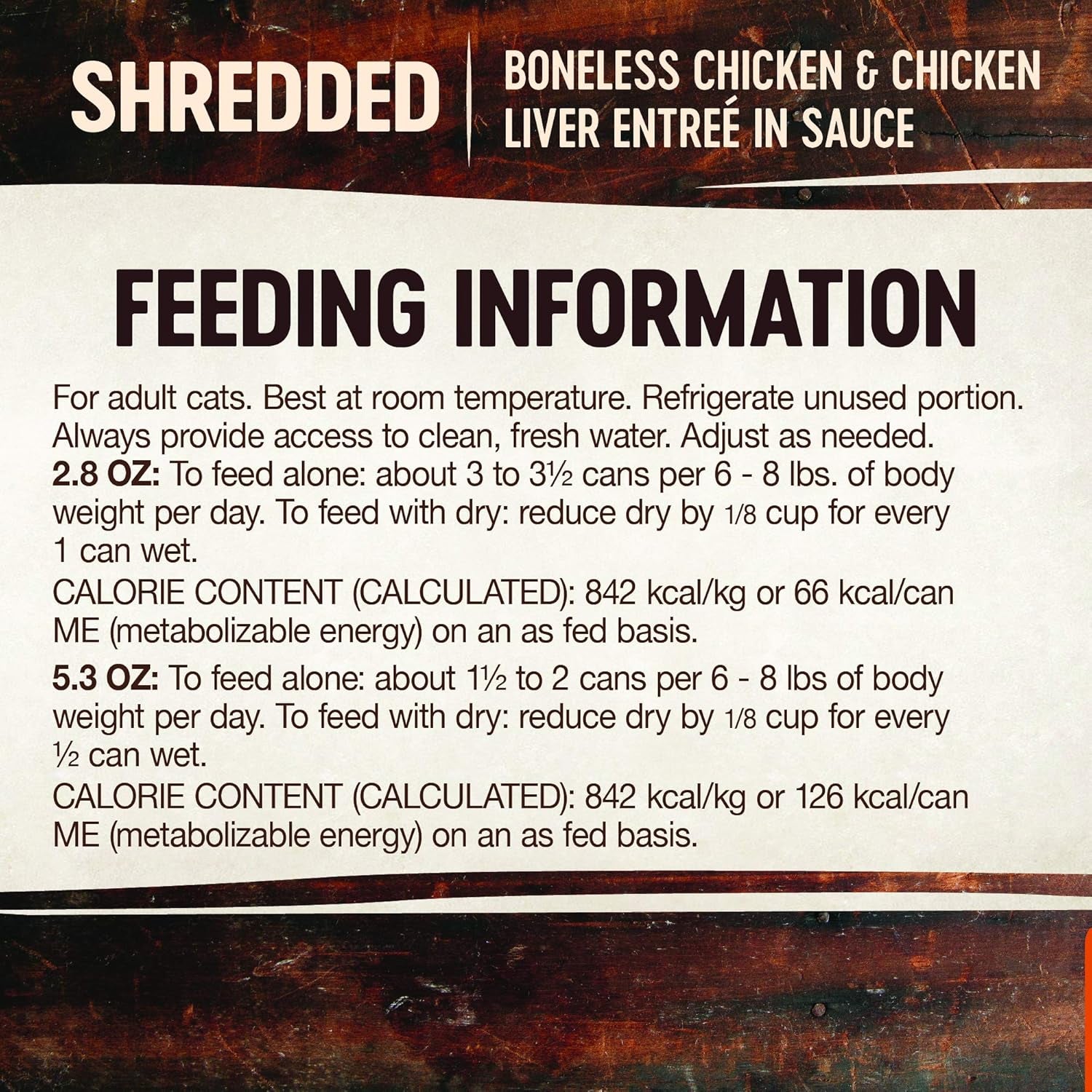 CORE Signature Selects Shredded Adult Wet Cat Food, Natural, Protein-Rich, Grain Free, 5.3 Ounce, 12 Pack (Chicken & Chicken Liver)