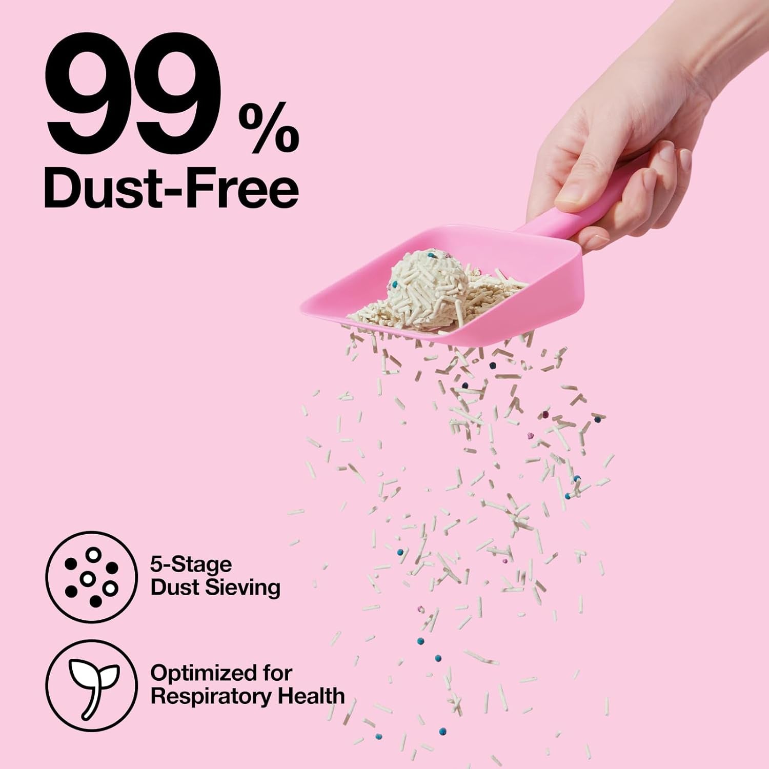 Cherry Blossom Tofu Cat Litter,Natural Pretty Kitty Litter Strong Clumping Flushable Cat Litter Pellets Ultra Absorbent,Dust-Free,Low Tracking,Deodorant Tofu Litter Compostable(5.5Lb×4Bags)