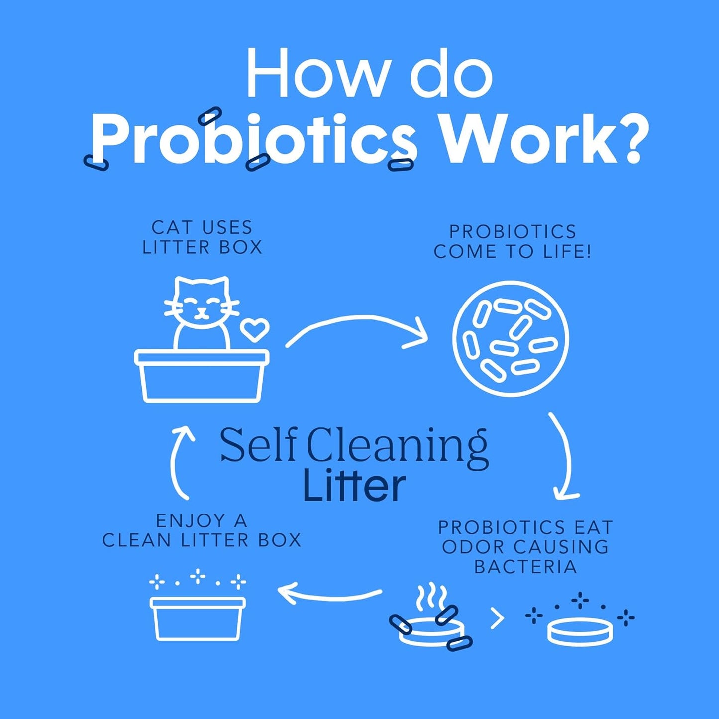 Boxie Probiotic Cat Litter, 30 Day Odor Control, Clumping Clay Kitty Litter, Odor Eliminating Probiotics, Dust-Free, No Fragrances No Fillers, 16 Lb