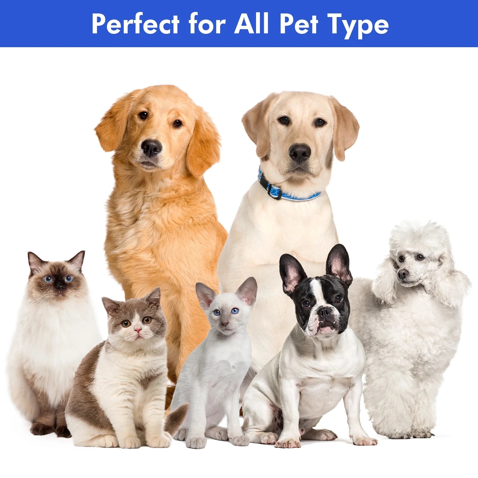 Neabot P1 Pro Dog Grooming Kit with Vacuum, 5-In-1 Low-Noise Pet Clippers, Deshedding Brush