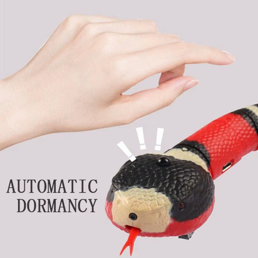 Smart Sensing Interactive Cat Toys for Indoor Cats; Automatic Obstacle Avoidance; Automatic Electronic Snake Cat Teaser Toys