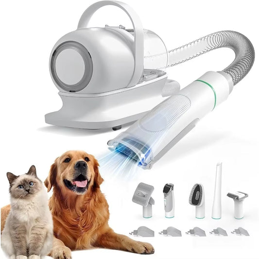 New Upgrade Neakasa P1 Pro Pet Grooming Kit & Vacuum Suction 99% Pet Hair, Professional Clippers with 5 Proven Grooming Tools
