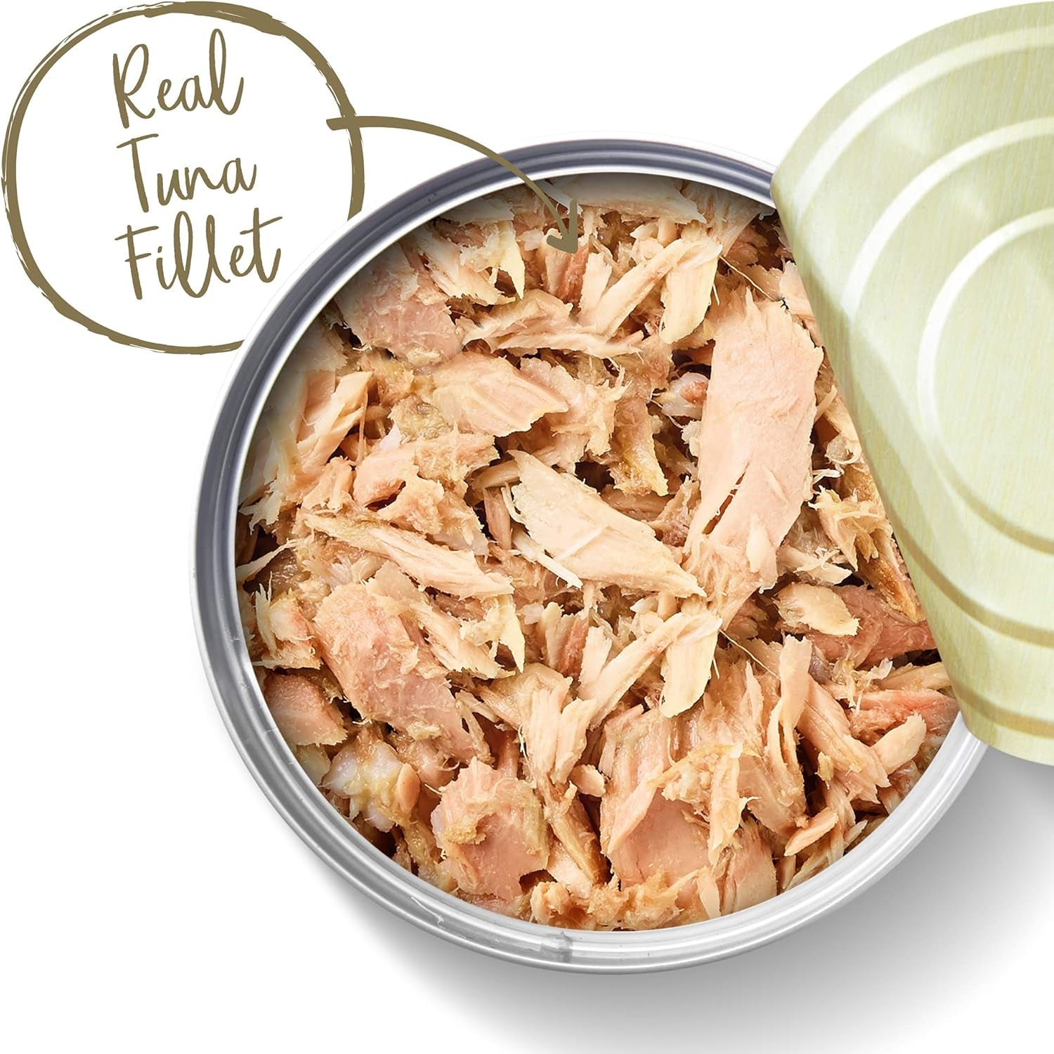 Natural Wet Cat Food Tuna Fillet with Crab in Broth
