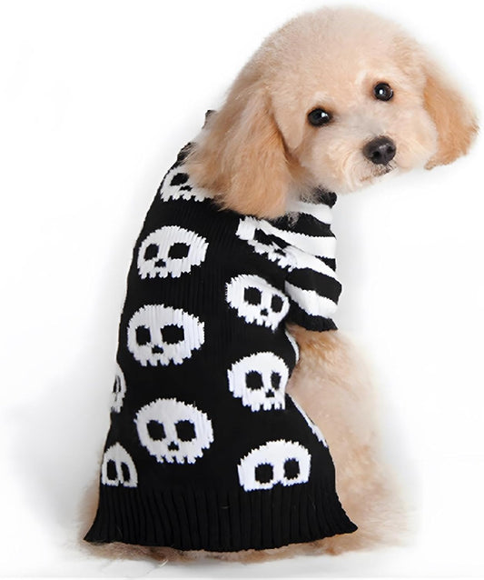 Pet Sweaters Skeleton - Little Puppy (Small) Black