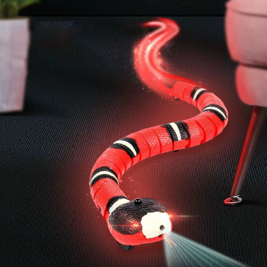 Smart Sensing Interactive Cat Toys for Indoor Cats; Automatic Obstacle Avoidance; Automatic Electronic Snake Cat Teaser Toys