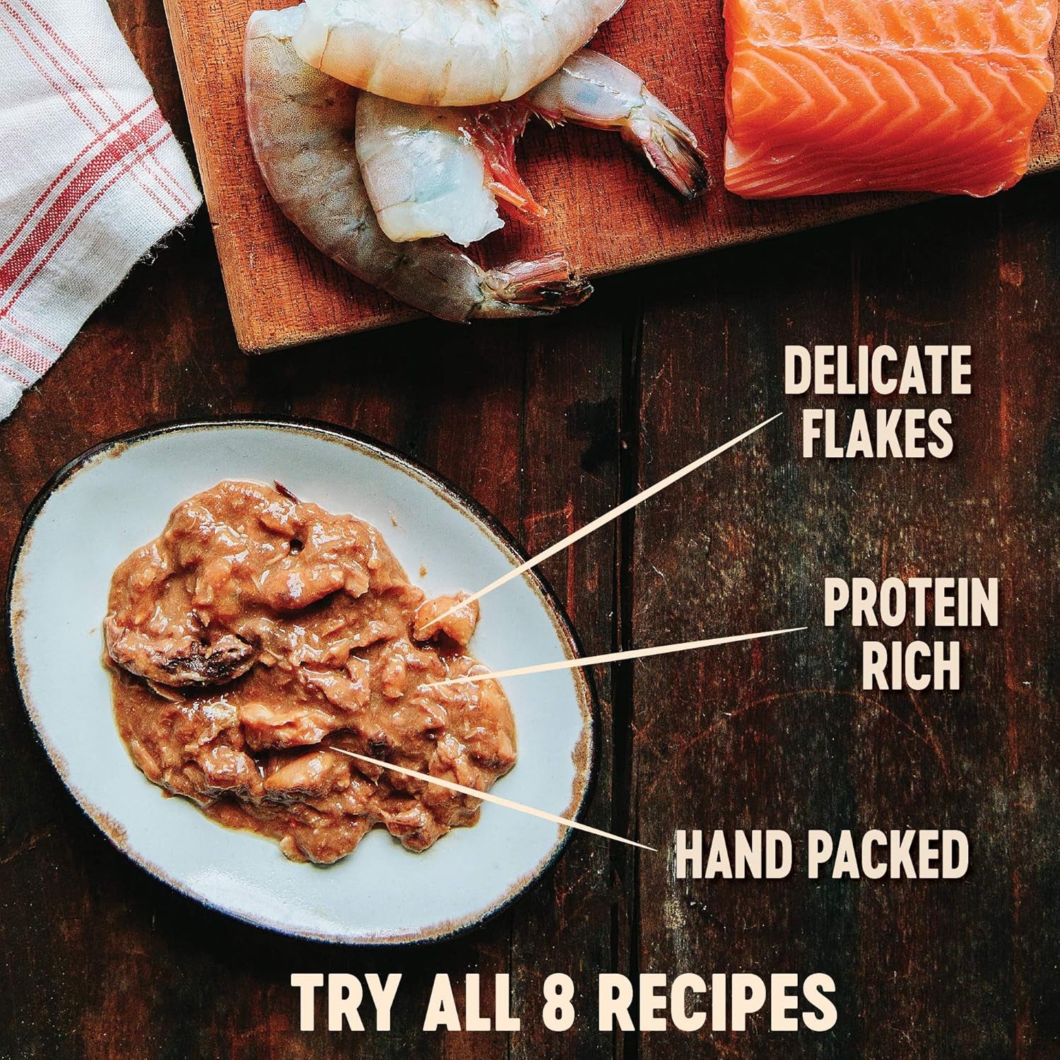 CORE Signature Selects Flaked Adult Wet Cat Food, Natural, Protein-Rich, Grain Free, 5.3 Ounce, 12 Pack (Skipjack Tuna & Shrimp)