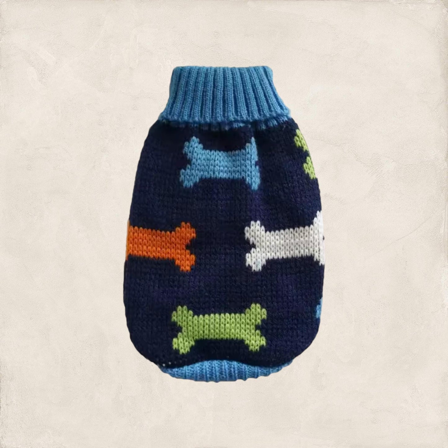 Christmas Ugly Dog Sweater, XS–2XL • Reindeer/Moose/Bones • Cozy Knit Pet Clothing • Winter Dog Apparel