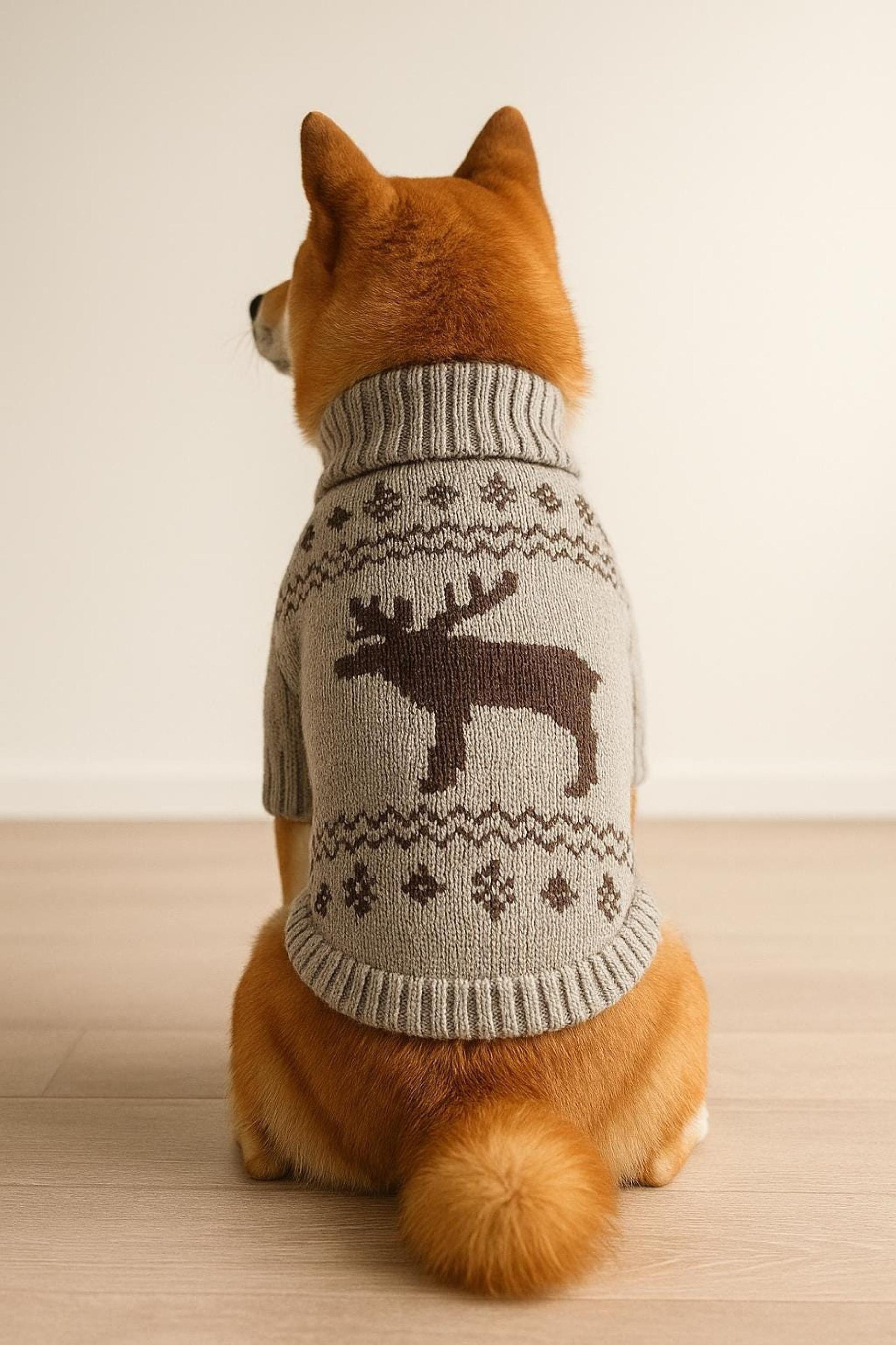 Christmas Ugly Dog Sweater, XS–2XL • Reindeer/Moose/Bones • Cozy Knit Pet Clothing • Winter Dog Apparel