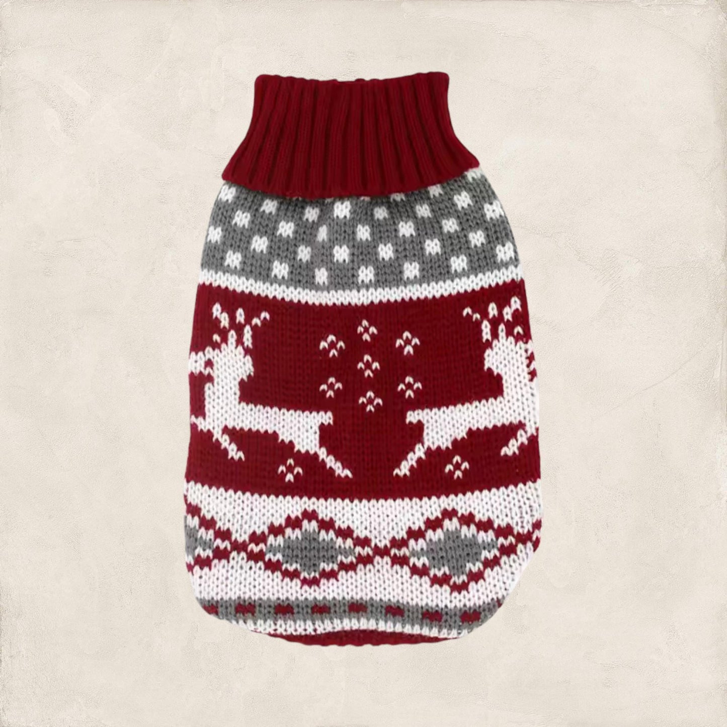 Christmas Ugly Dog Sweater, XS–2XL • Reindeer/Moose/Bones • Cozy Knit Pet Clothing • Winter Dog Apparel