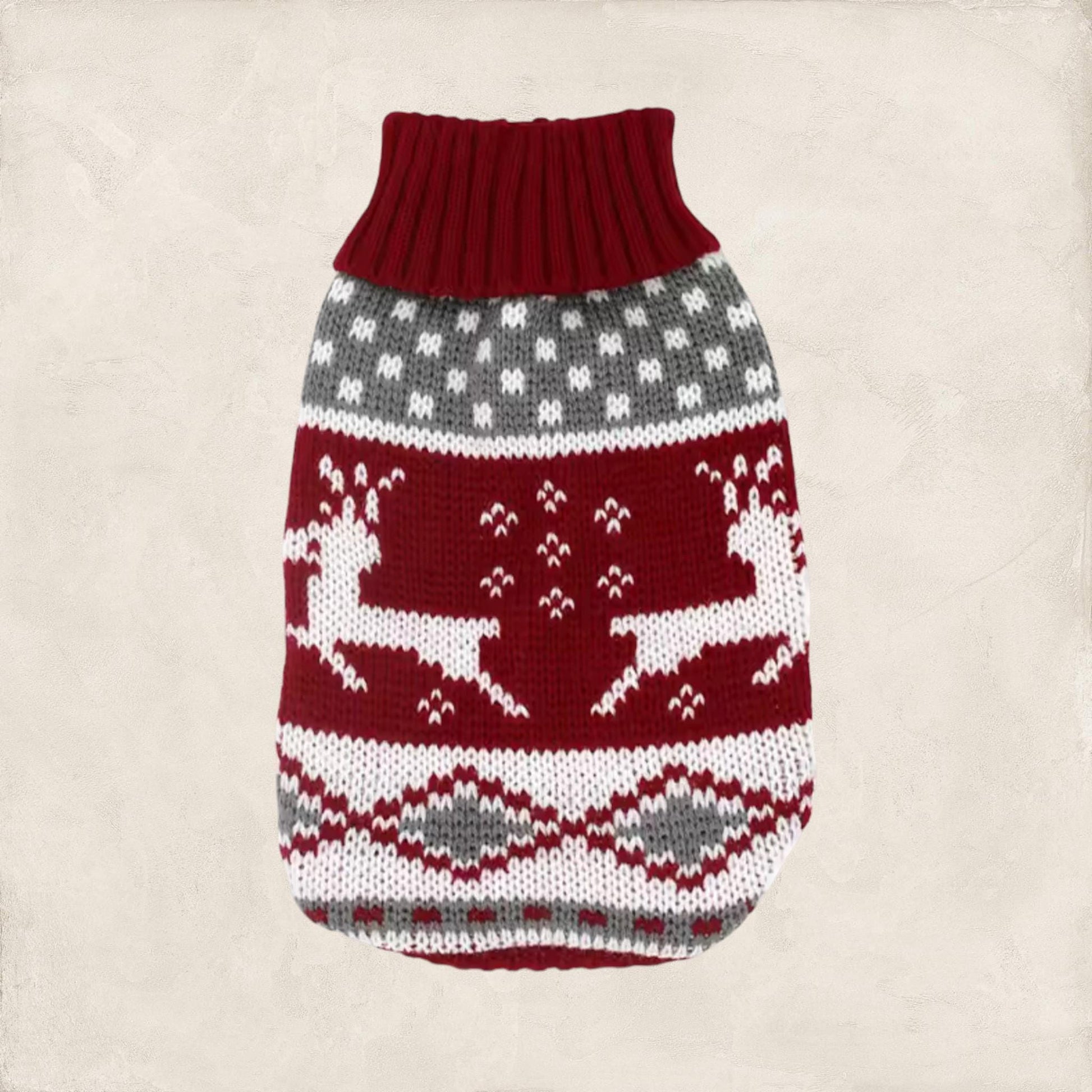 Christmas Ugly Dog Sweater, XS–2XL • Reindeer/Moose/Bones • Cozy Knit Pet Clothing • Winter Dog Apparel